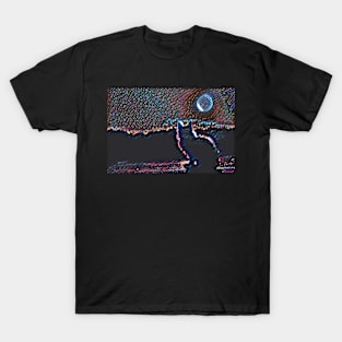 Cat Watching Sunset T-Shirt